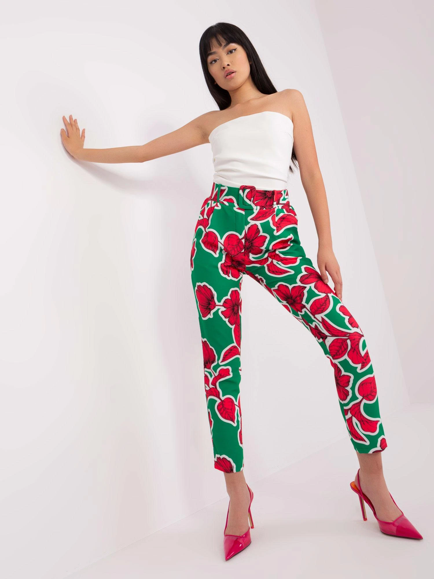 Italy Moda Kelnės-DHJ-SP-12787E.13-žalia