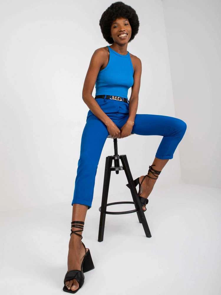 Italy Moda Kelnės-DHJ-SP-13165.20-tamsiai mėlyna