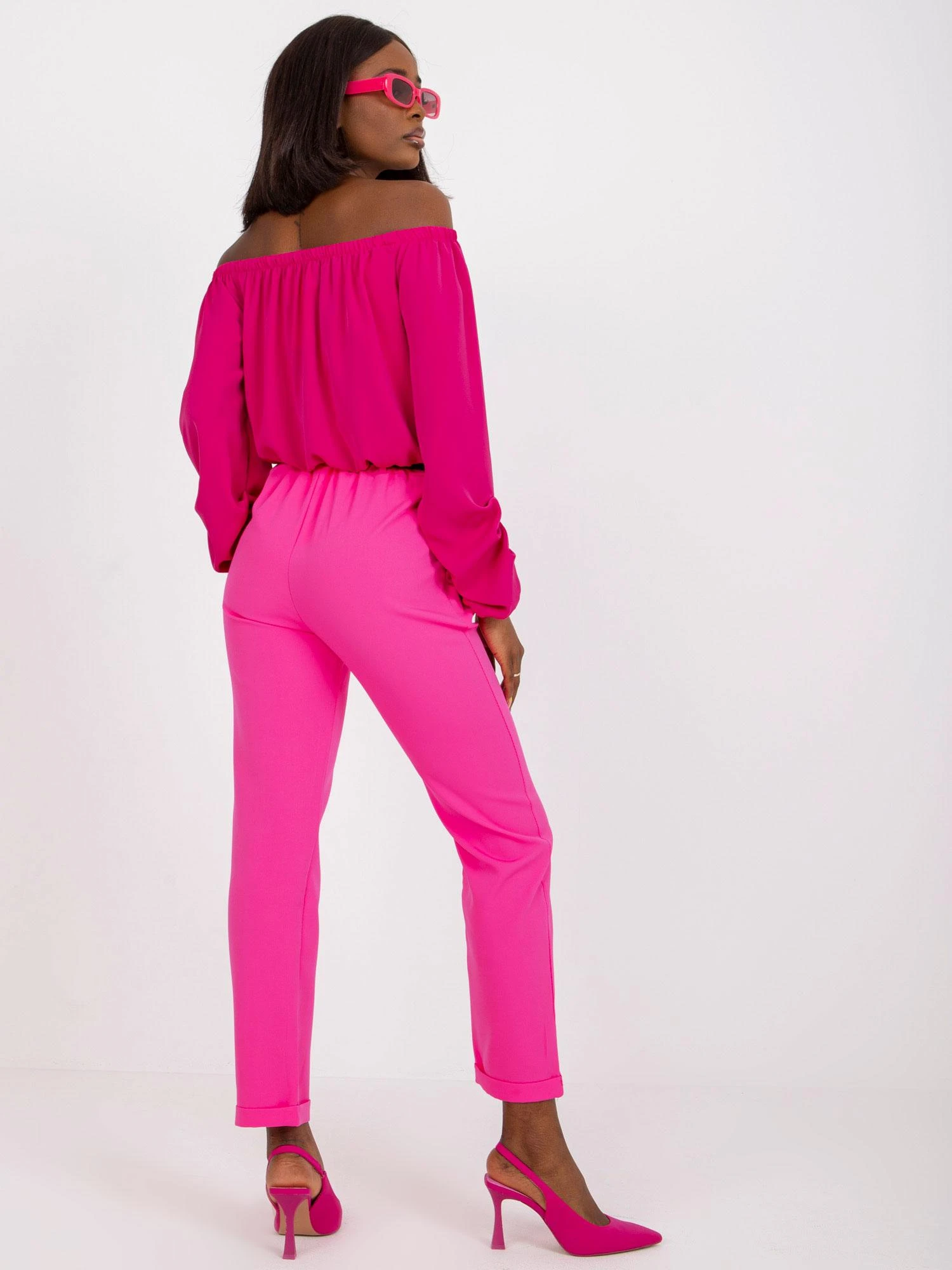 Italy Moda Kelnės-DHJ-SP-13165.20-fluorescencinė rožinė