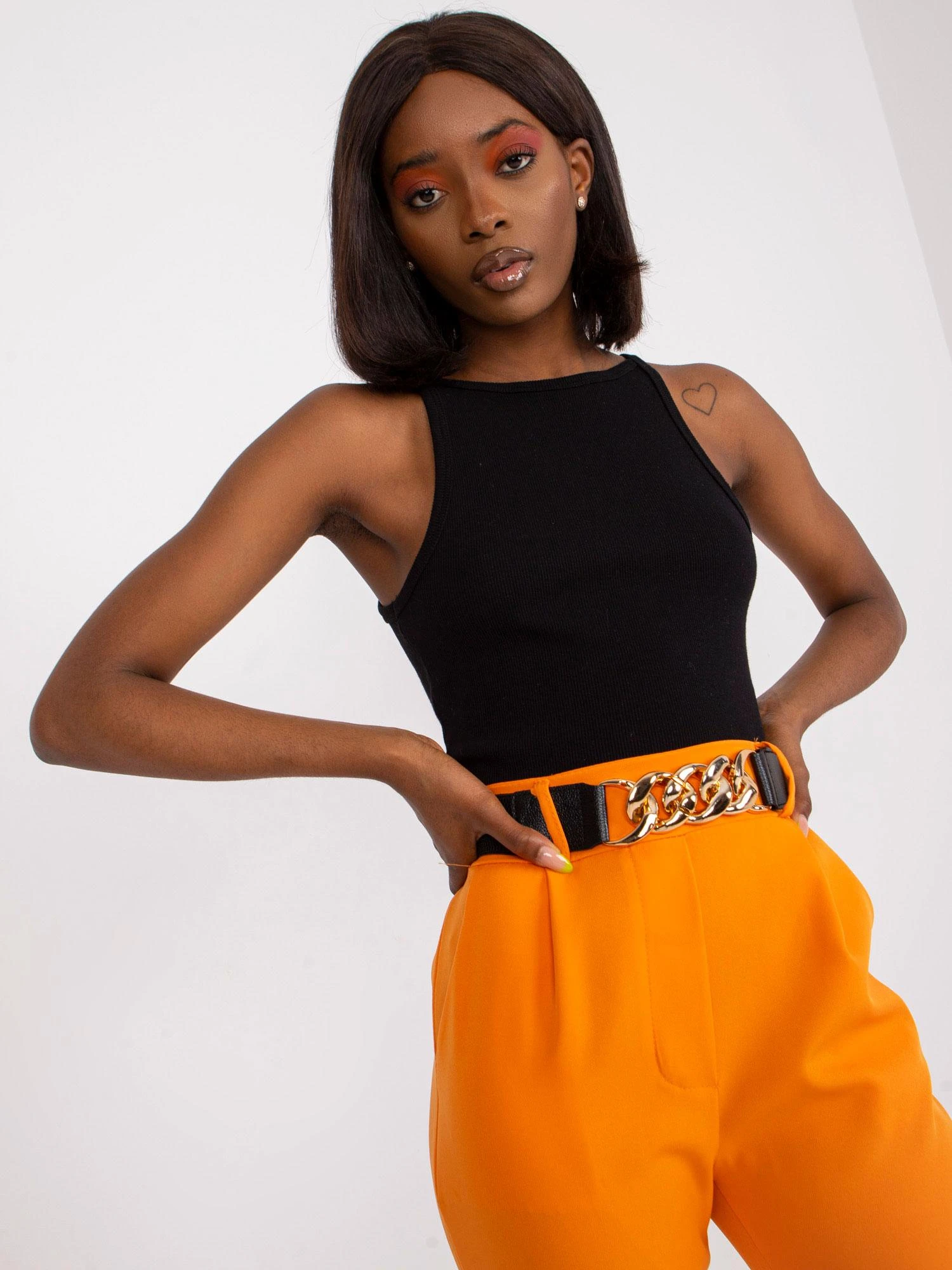 Italy Moda Kelnės-DHJ-SP-13165.20-Šviesiai oranžinė