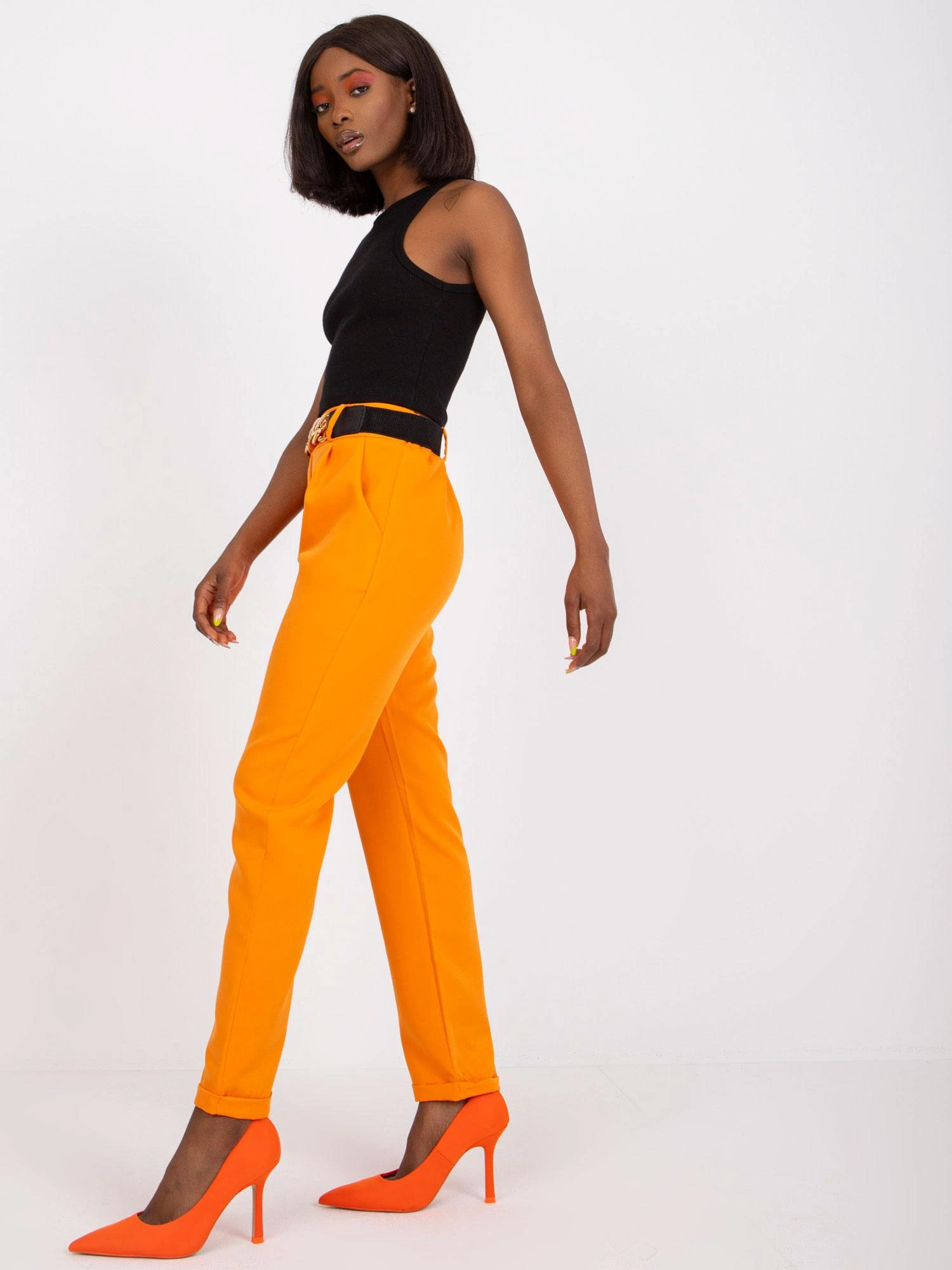 Italy Moda Kelnės-DHJ-SP-13165.20-Šviesiai oranžinė