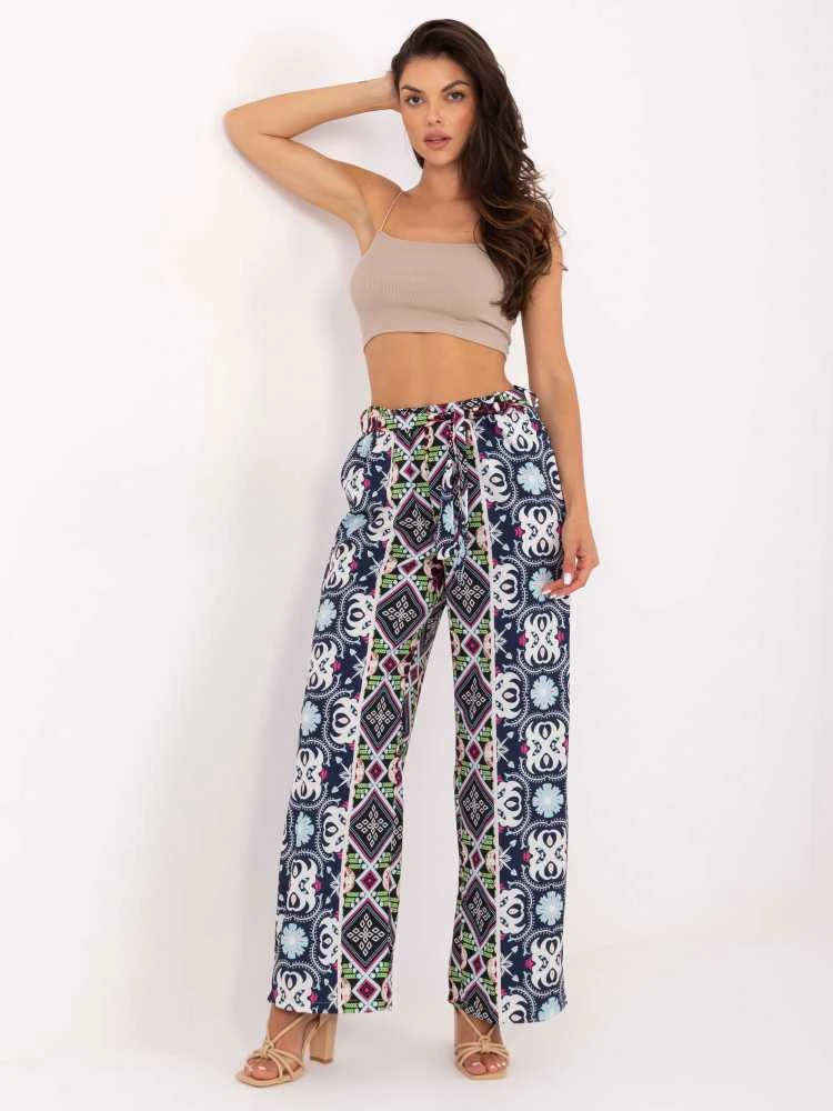 Italy Moda Kelnės-DHJ-SP-13587.66P-juoda-mėlyna