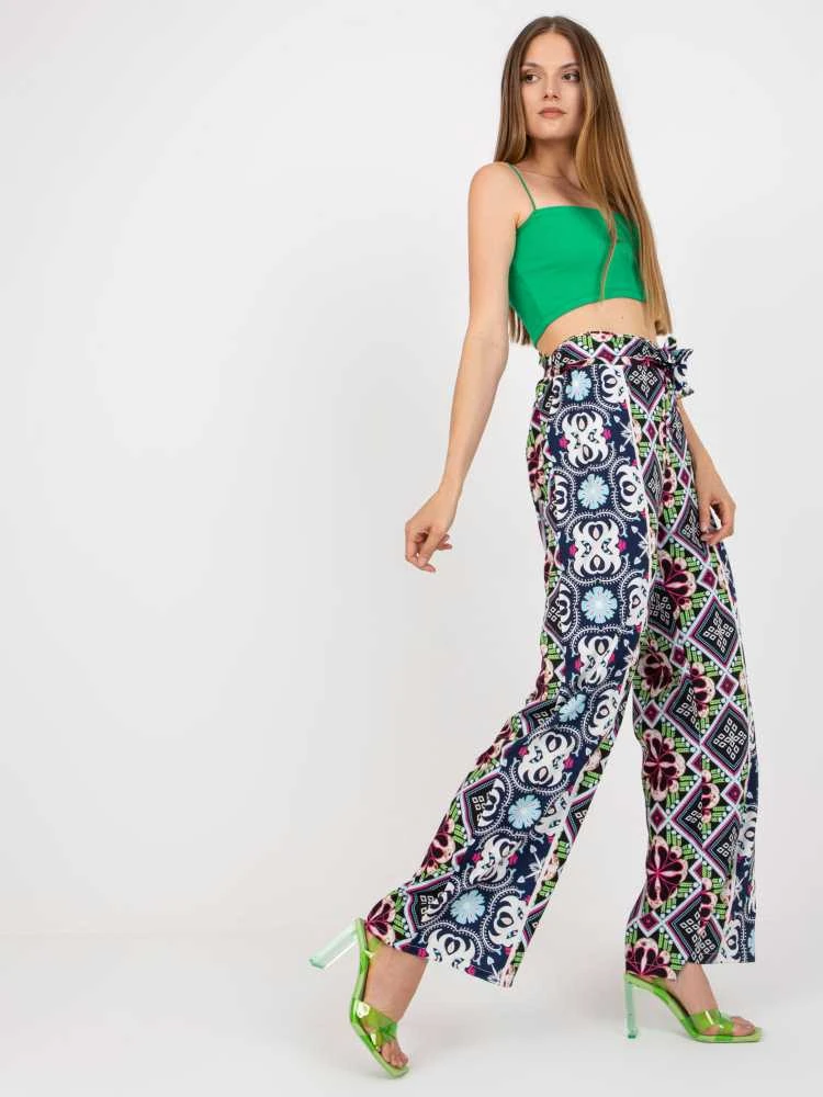 Italy Moda Kelnės-DHJ-SP-13587.66P-juoda-mėlyna