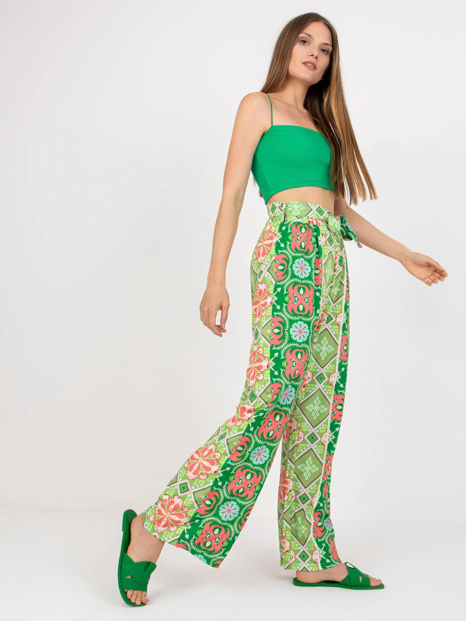 Italy Moda Kelnės-DHJ-SP-13587.66P-žalia