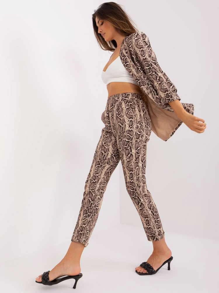 Italy Moda Kelnės-DHJ-SP-13926-3.67P-juoda-smėlio spalvos SALE