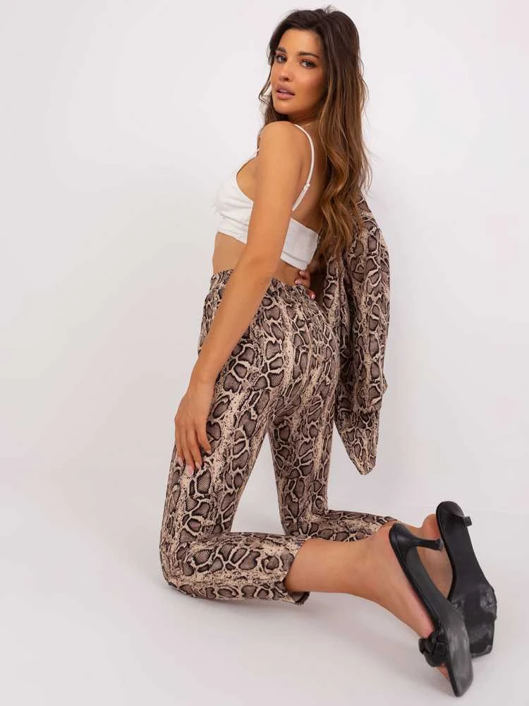 Italy Moda Kelnės-DHJ-SP-13926-3.67P-juoda-smėlio spalvos SALE