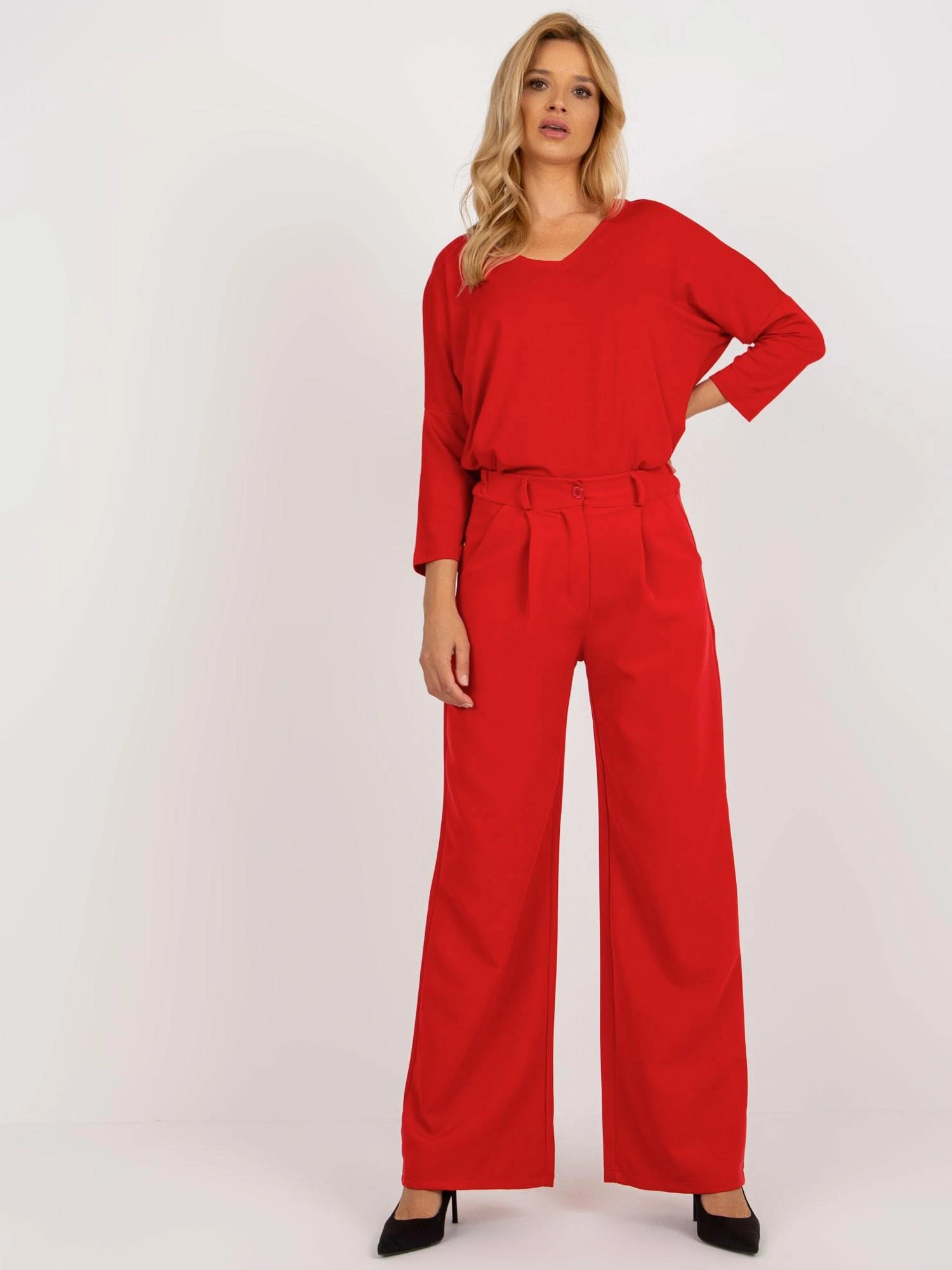 Italy Moda Kelnės-DHJ-SP-15679-1.35X-raudona