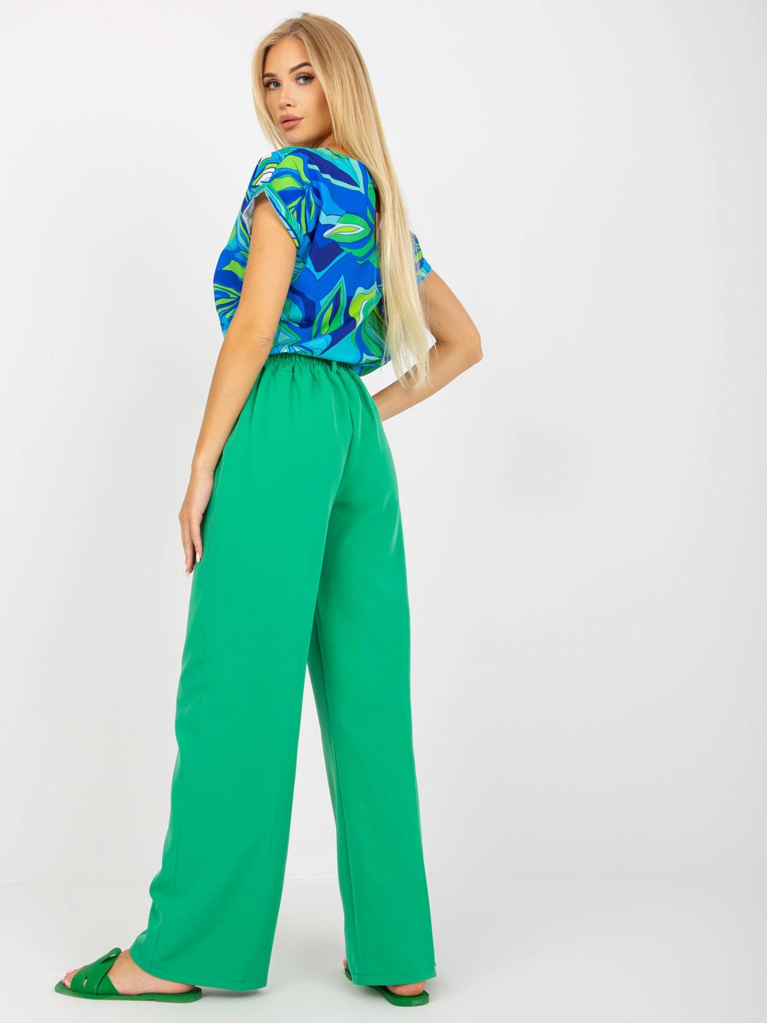 Italy Moda Kelnės-DHJ-SP-15679.01X-žalia