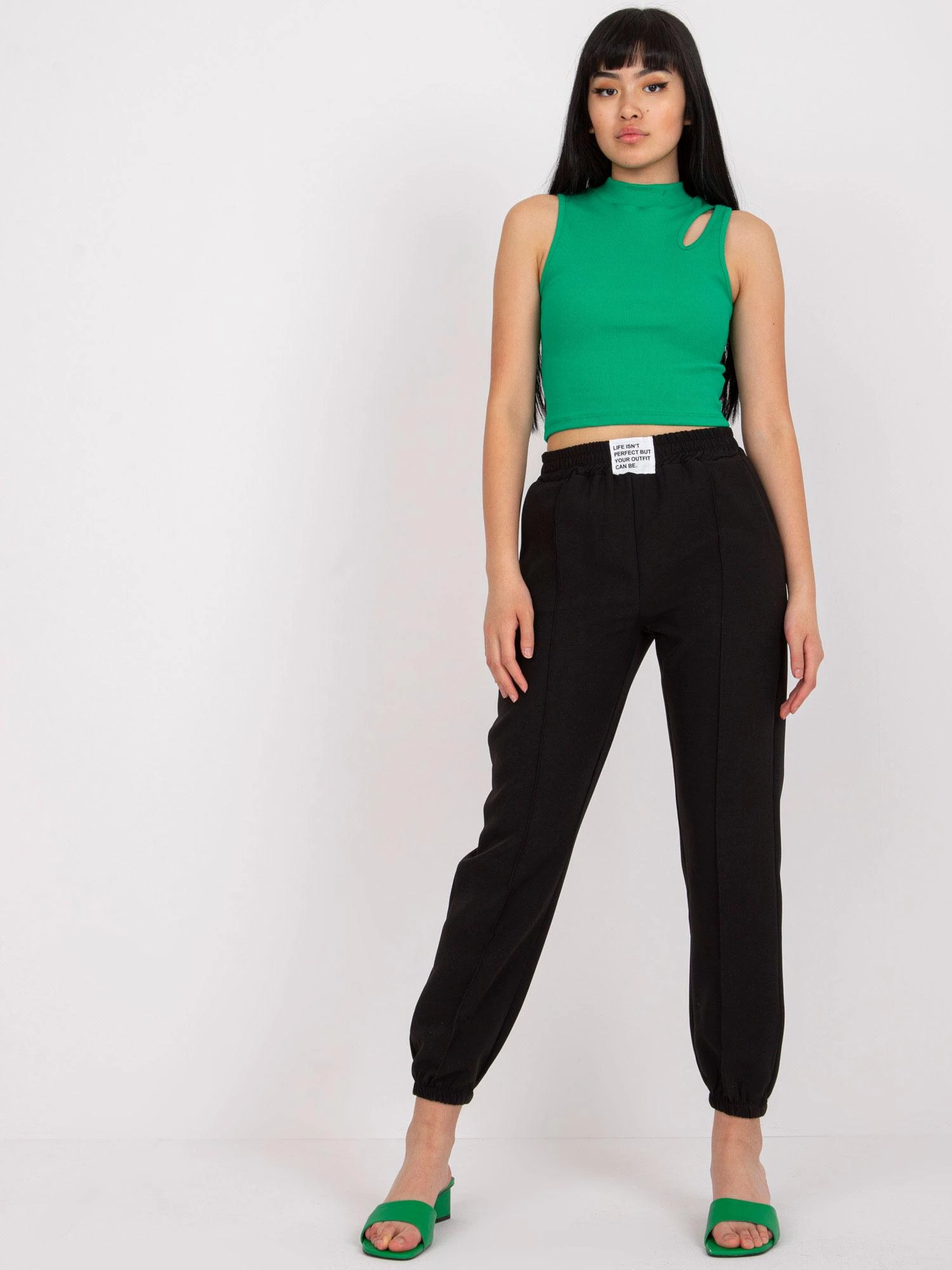 Italy Moda Kelnės-DHJ-SP-15832.64-juodos