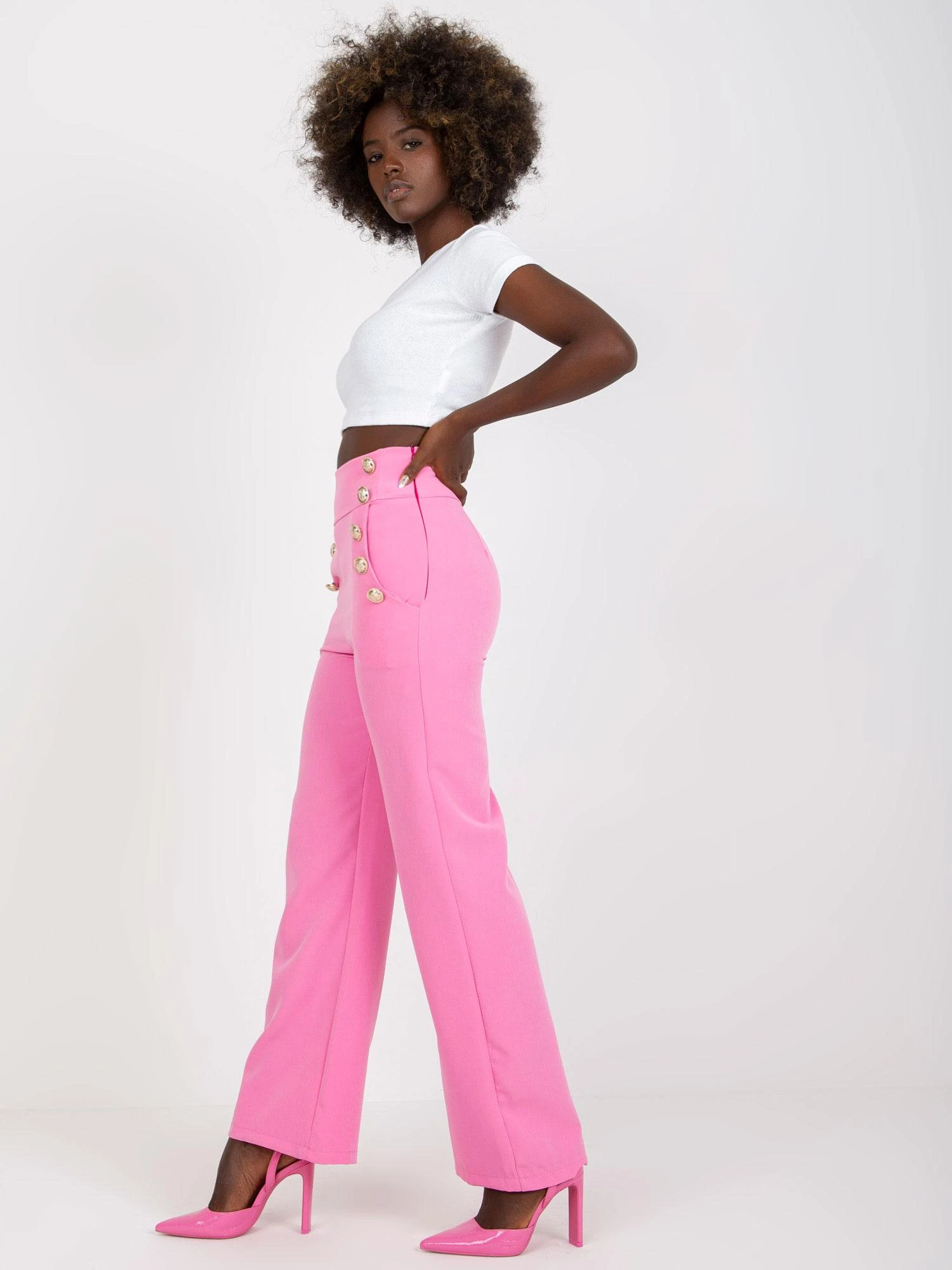 Italy Moda Kelnės-DHJ-SP-16008.01X-rožinės spalvos