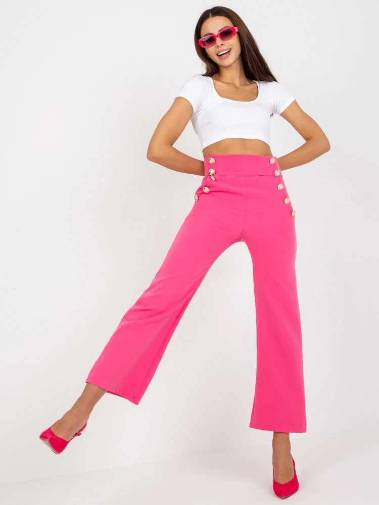 Italy Moda Kelnės-DHJ-SP-16008.01X-tamsiai rožinė