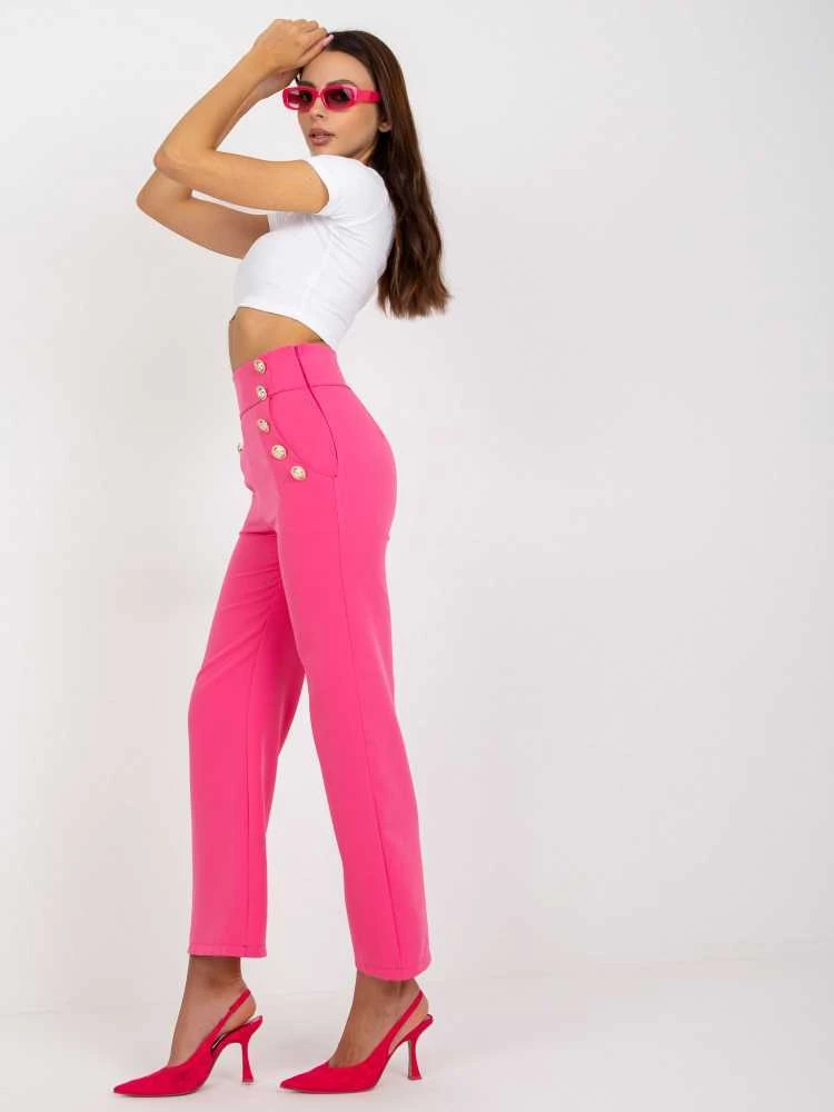 Italy Moda Kelnės-DHJ-SP-16008.01X-tamsiai rožinė