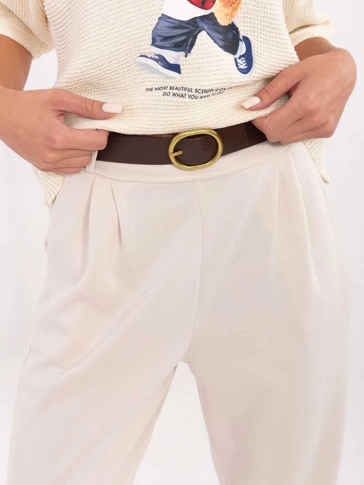 Italy Moda Kelnės-DHJ-SP-20316.16-šviesiai smėlio spalvos