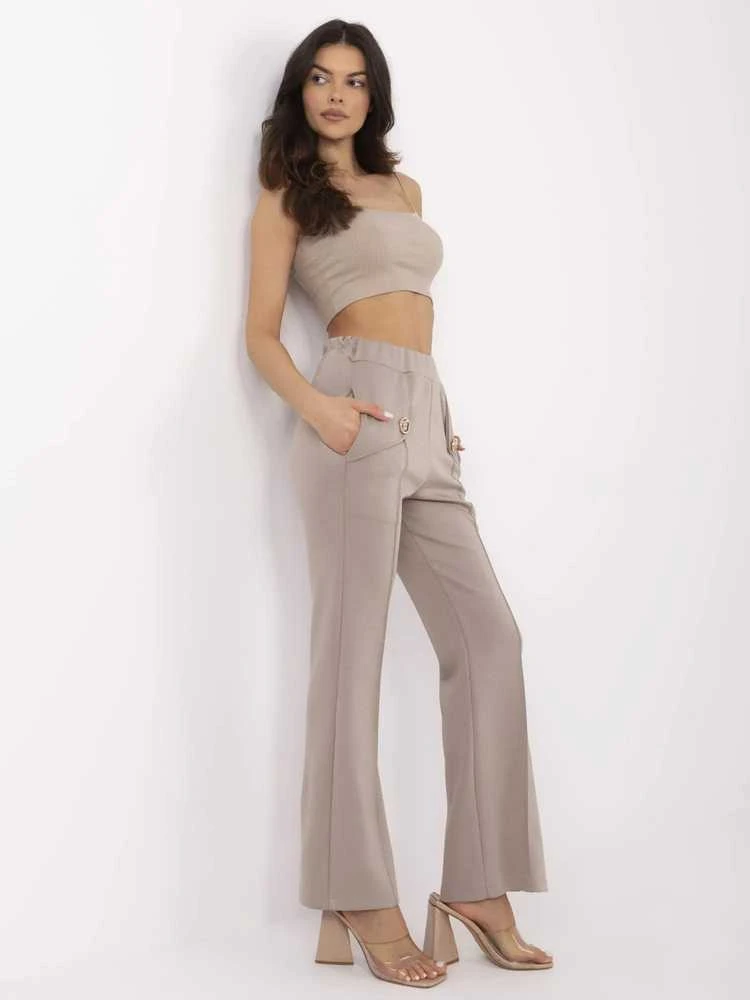 Italy Moda Kelnės-DHJ-SP-20518.12-ciemny bezowy