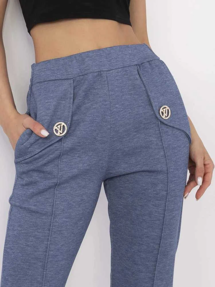 Italy Moda Kelnės-DHJ-SP-20518.12-ciemny mėlyna