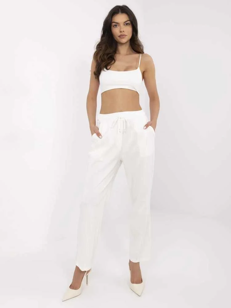 Italy Moda Kelnės-DHJ-SP-20523.66P-ecru