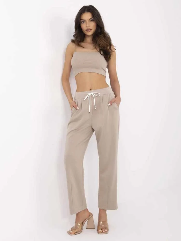 Italy Moda Kelnės-DHJ-SP-20523.66P-smėlio spalva