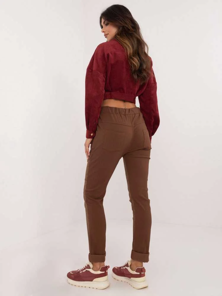 Italy Moda Kelnės-DHJ-SP-21258.32-rudos