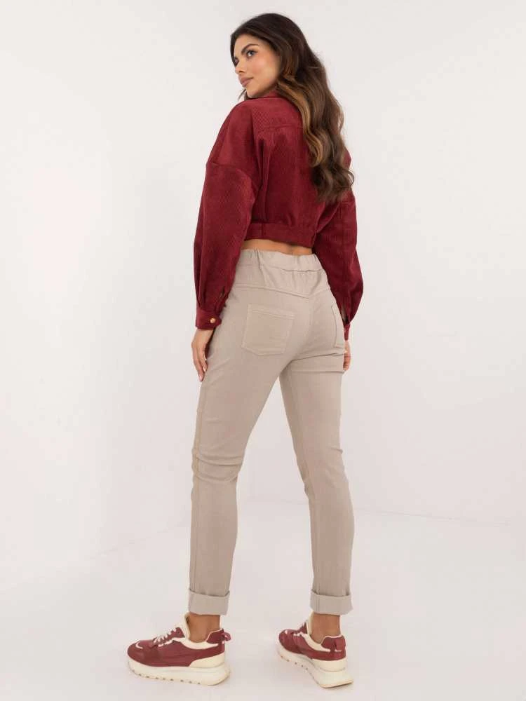Italy Moda Kelnės-DHJ-SP-21258.32-smėlio spalvos
