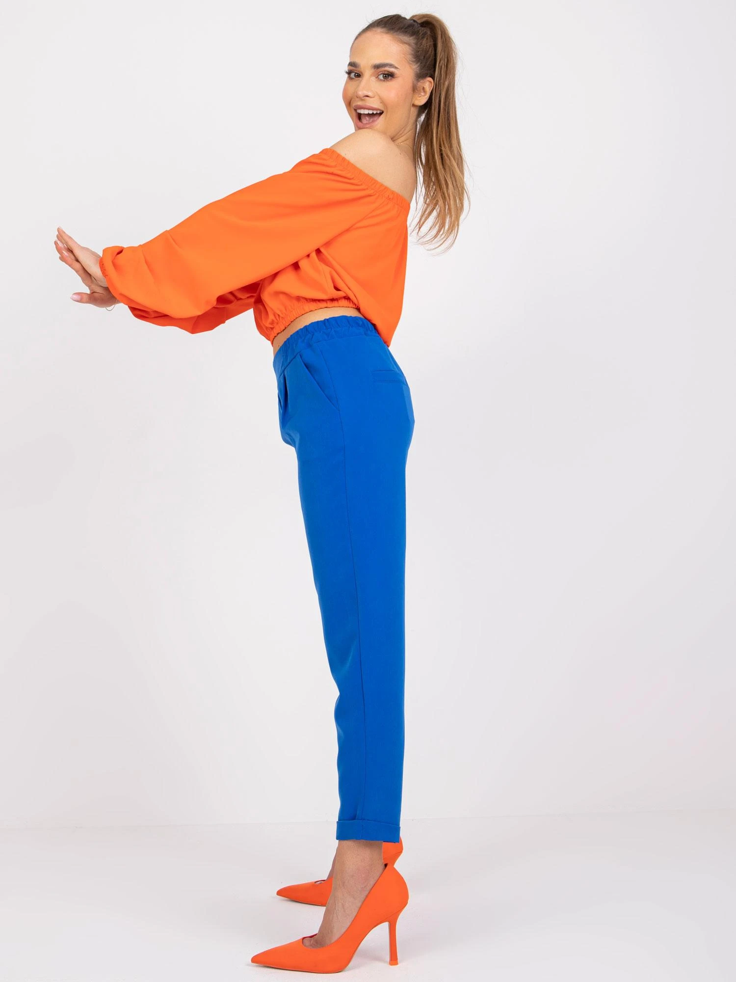 Italy Moda Kelnės-DHJ-SP-2536.69-tamsiai mėlynos