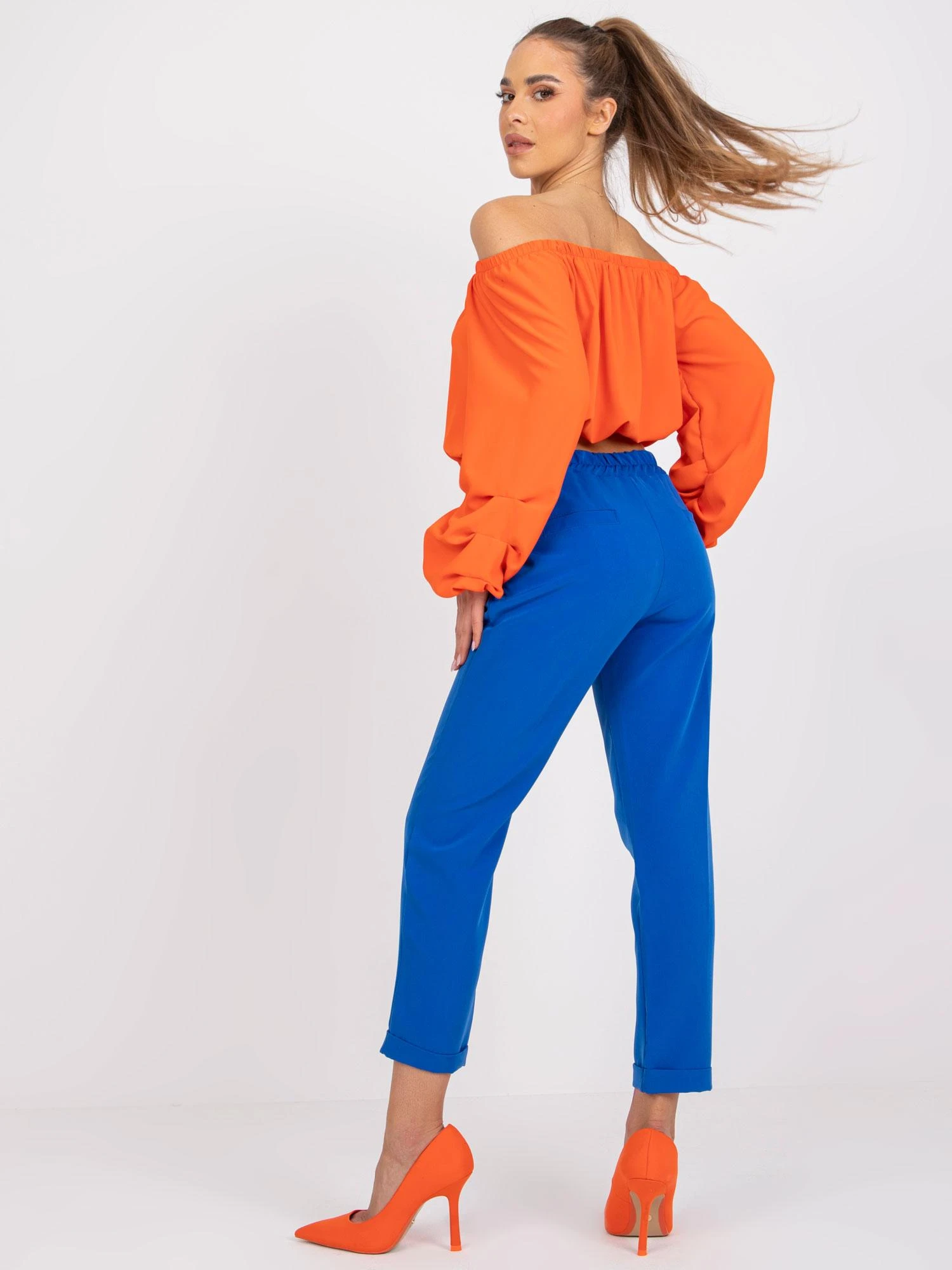 Italy Moda Kelnės-DHJ-SP-2536.69-tamsiai mėlynos