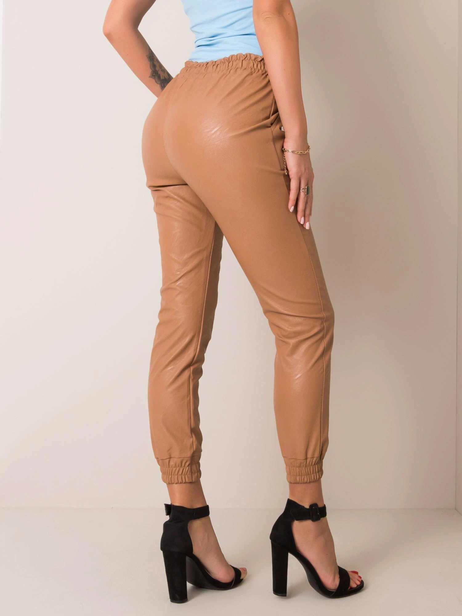 Italy Moda Kelnės-DHJ-SP-2982.69-šviesiai rudos