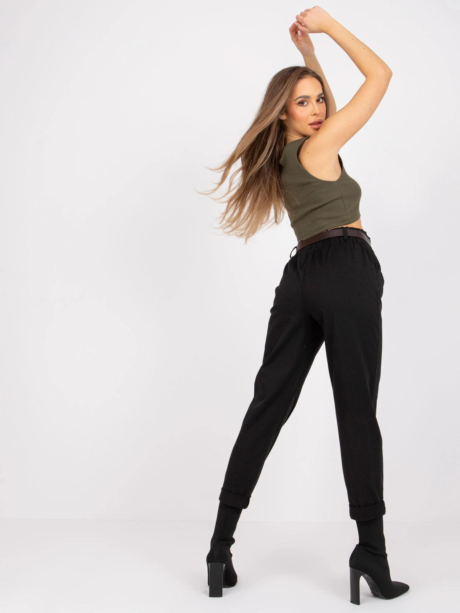 Italy Moda Kelnės-DHJ-SP-3509.38P-juodos