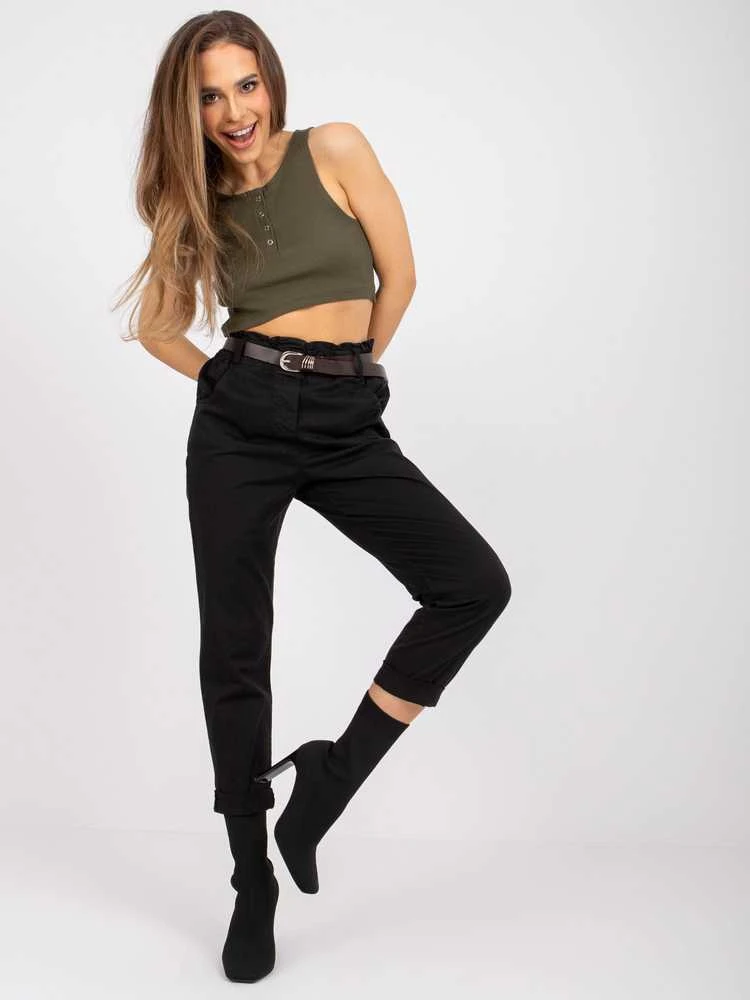 Italy Moda Kelnės-DHJ-SP-3509.38P-juodos