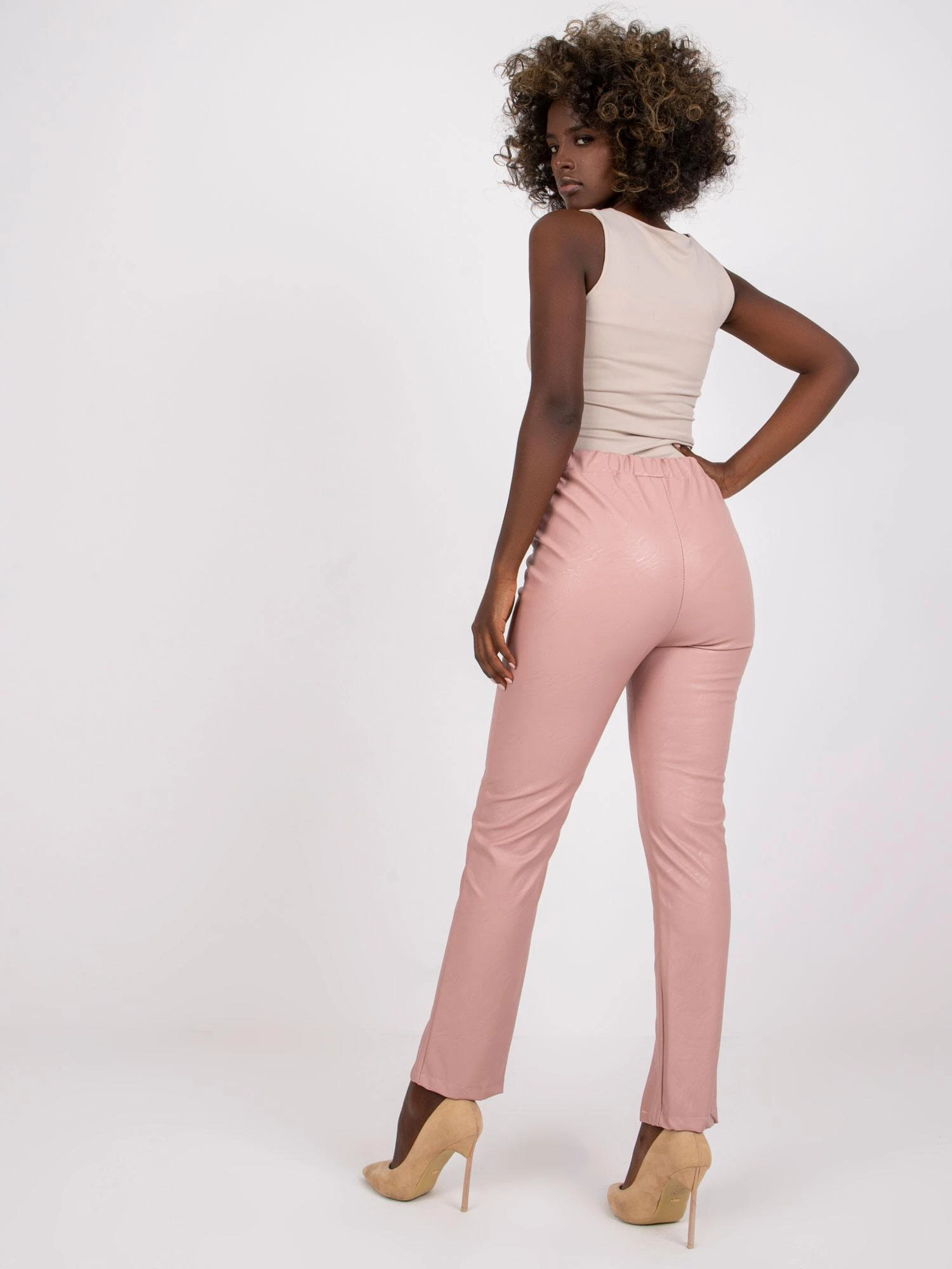 Italy Moda Kelnės-DHJ-SP-5012.25-šviesiai rožinė