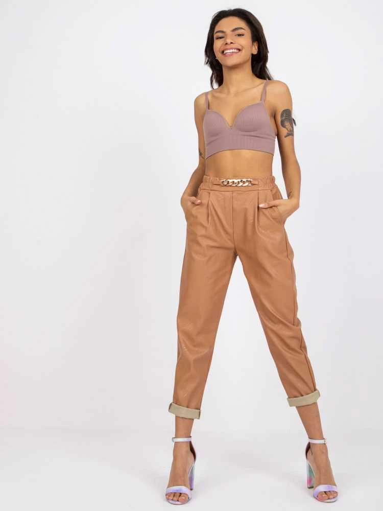 Italy Moda Kelnės-DHJ-SP-5058.35P-camel