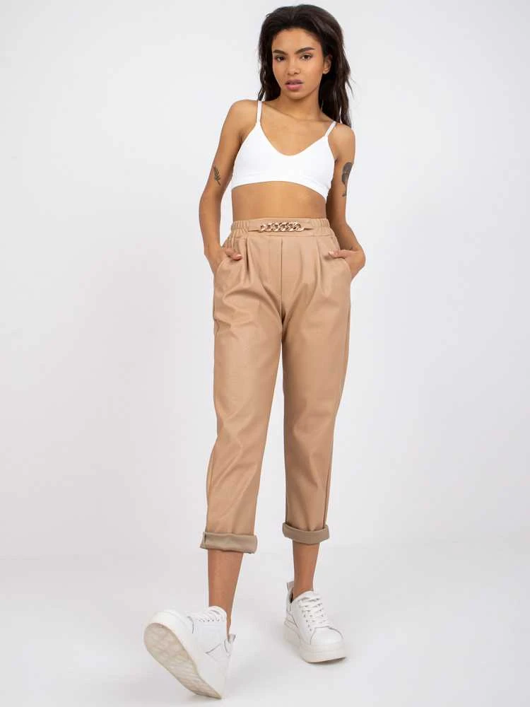 Italy Moda Kelnės-DHJ-SP-5058.35P-smėlio spalvos
