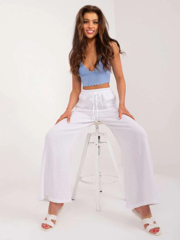 Italy Moda Kelnės-DHJ-SP-8229.84-baltos