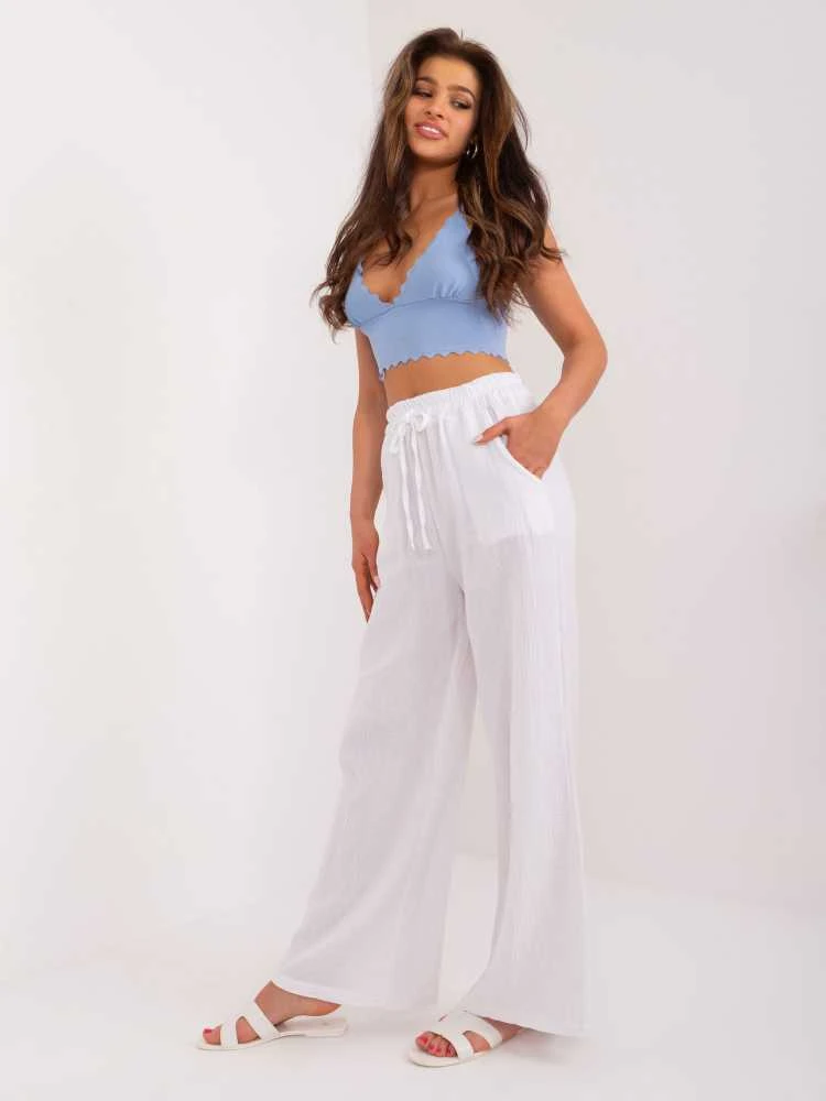 Italy Moda Kelnės-DHJ-SP-8229.84-baltos