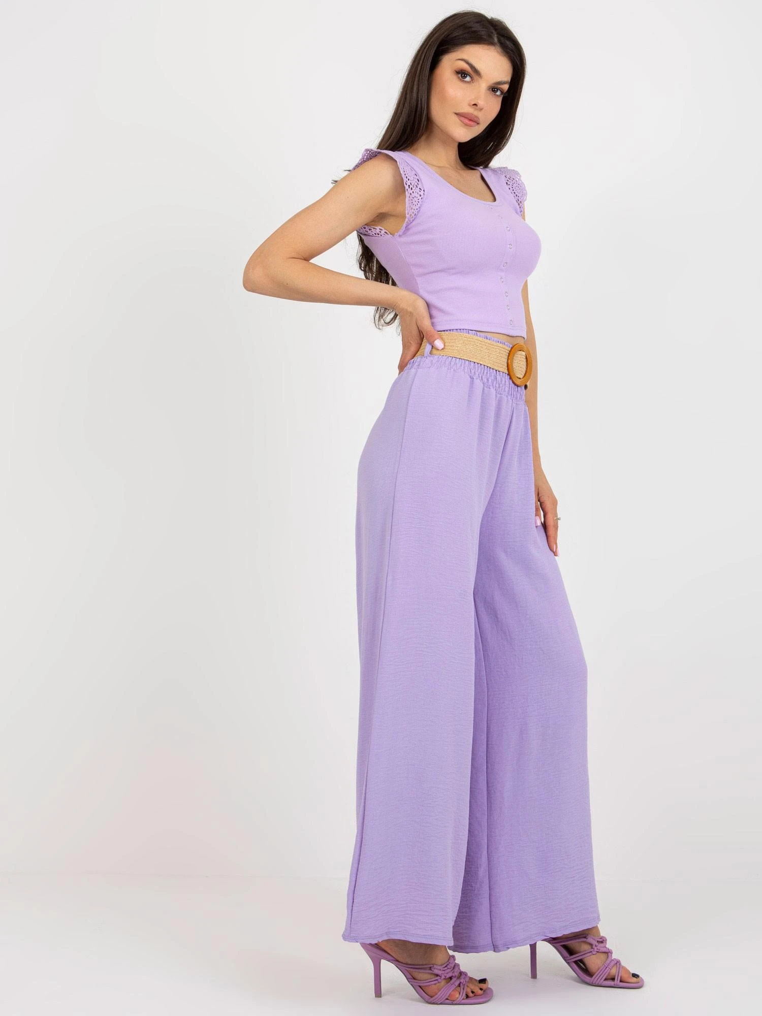 Italy Moda Kelnės-DHJ-SP-8387.57-Šviesiai violetinė