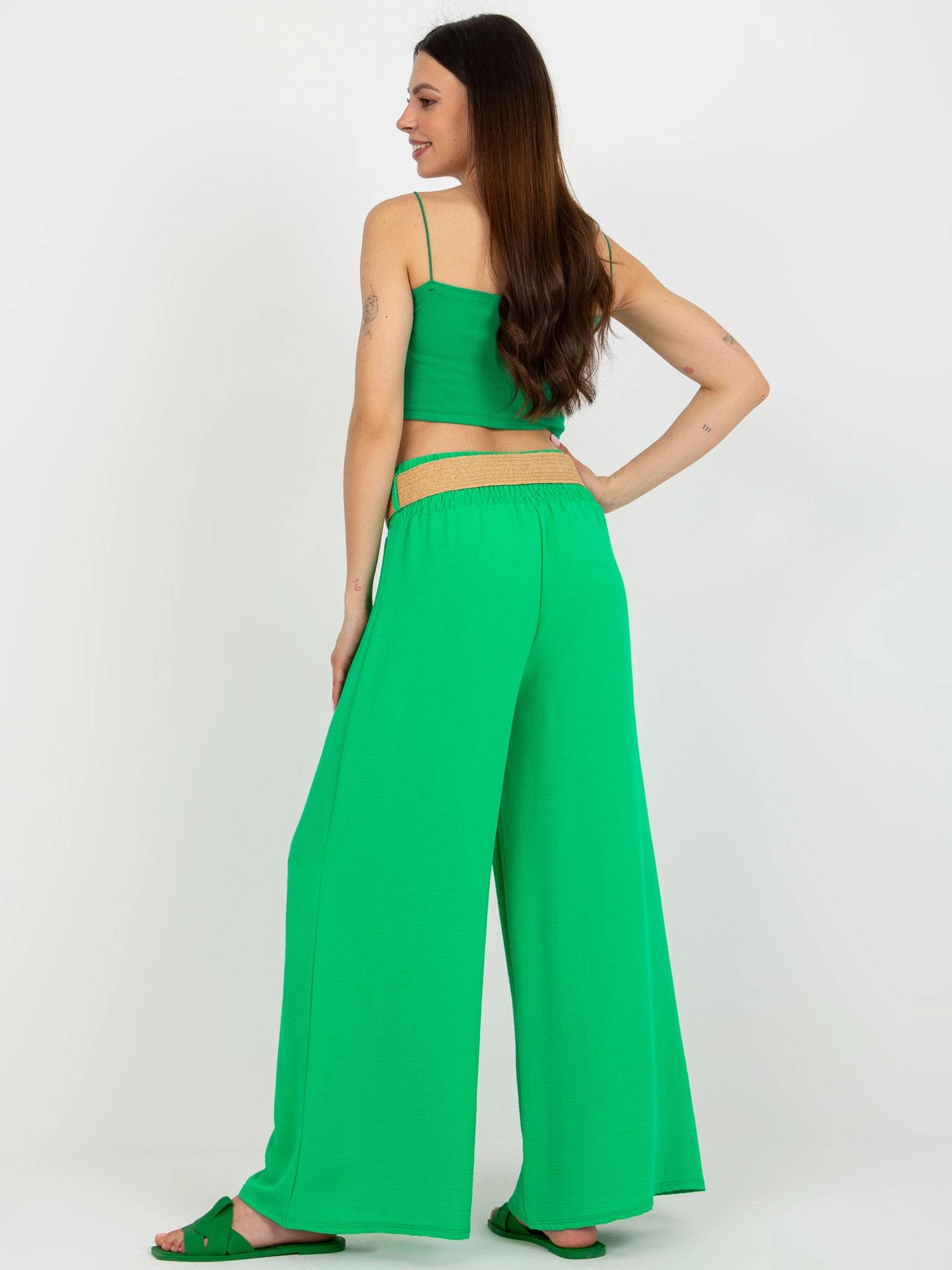 Italy Moda Kelnės-DHJ-SP-8387.57-žalia