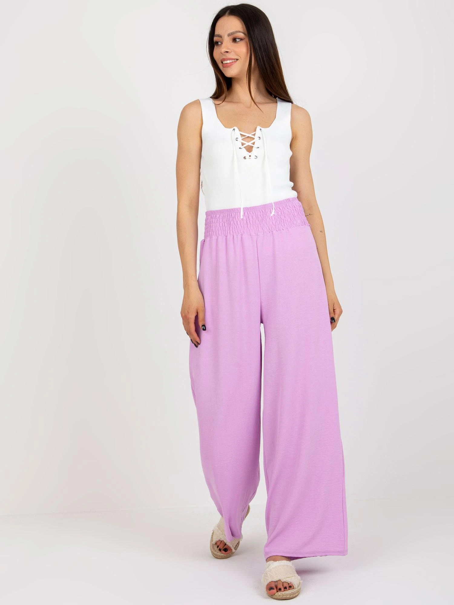 Italy Moda Kelnės-DHJ-SP-8390.70 - šviesiai violetinė