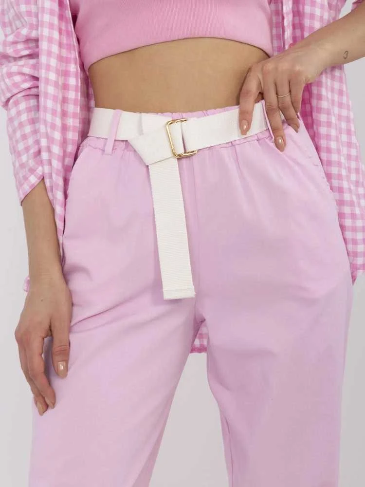 Italy Moda Kelnės-DHJ-SP-8830.77-šviesiai rožinė