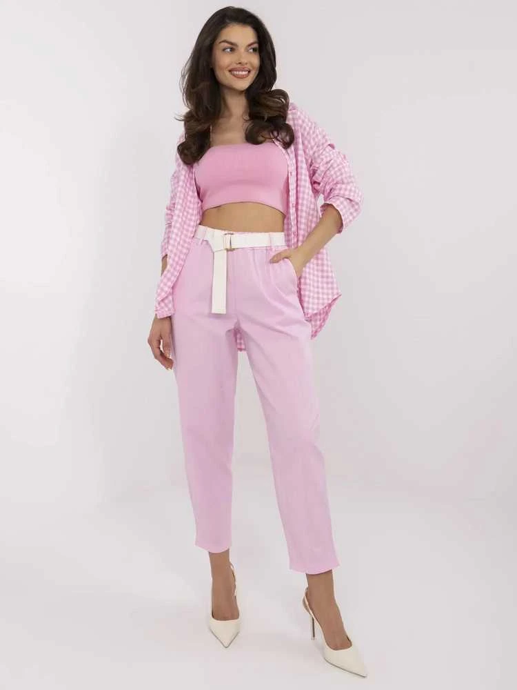 Italy Moda Kelnės-DHJ-SP-8830.77-šviesiai rožinė