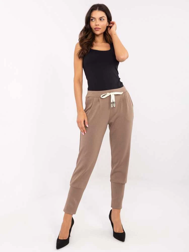 Italy Moda Kelnės-DHJ-SP-9283.83P-rudos spalvos