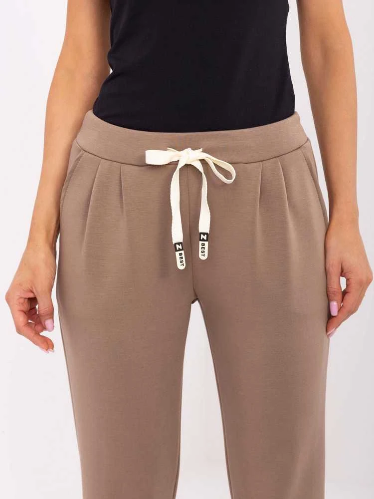 Italy Moda Kelnės-DHJ-SP-9283.83P-rudos spalvos
