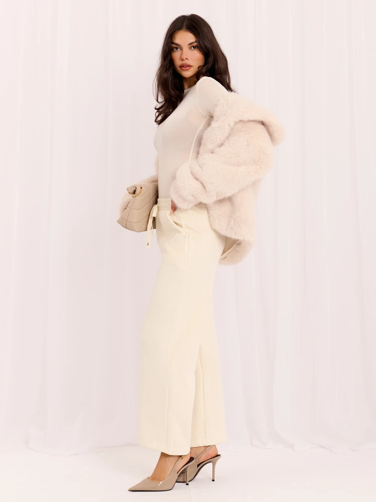 Italy Moda Kelnės-IR-SP-9850.03-jasny smėlio spalva
