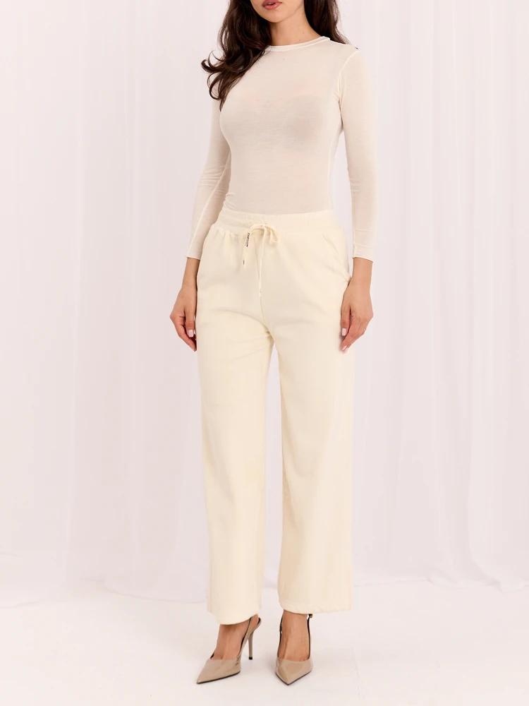 Italy Moda Kelnės-IR-SP-9850.03-jasny smėlio spalva