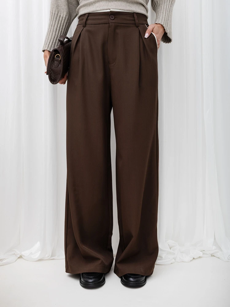 Italy Moda Kelnės-IR-SP-BQ941-9.92-ruda