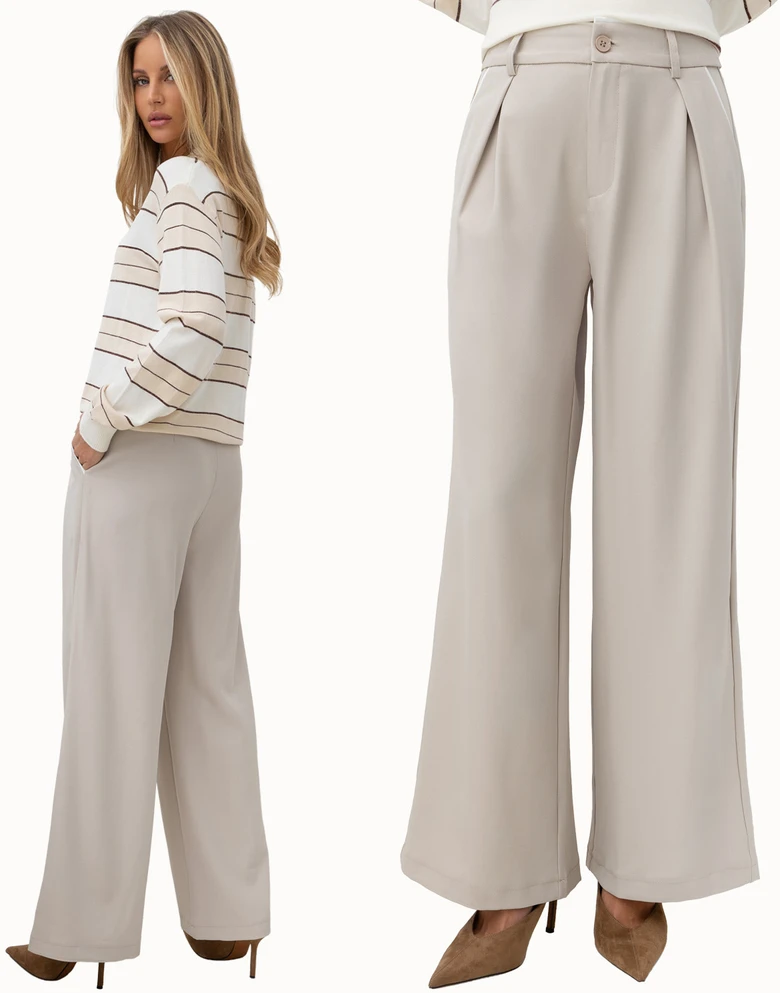 Italy Moda Kelnės-IR-SP-BQ941-9.92-smėlio spalva