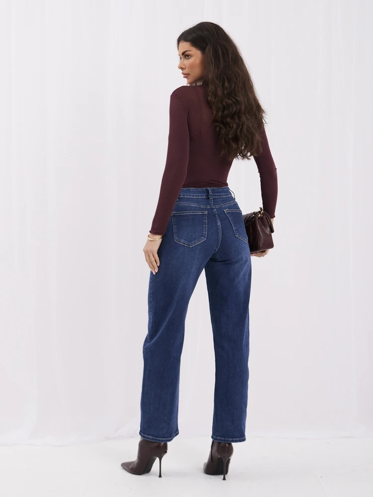 Italy Moda Kelnės-IR-SP-D1522-1.82-ciemny mėlyna