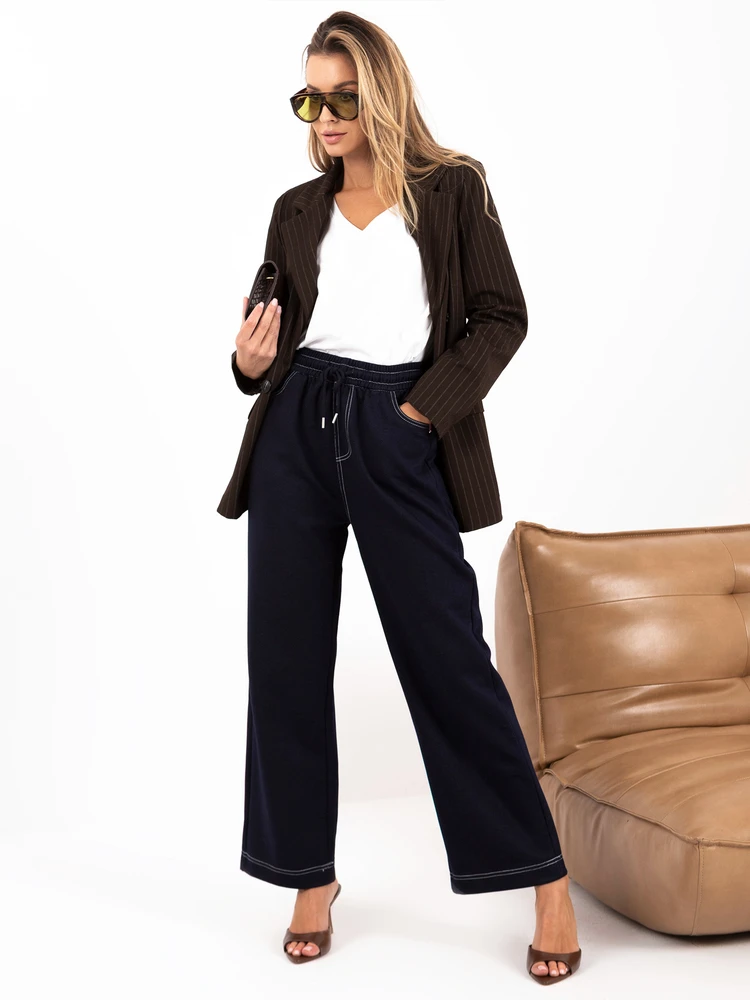 Italy Moda Kelnės-IR-SP-GG-99373.61-tamsiai mėlyna