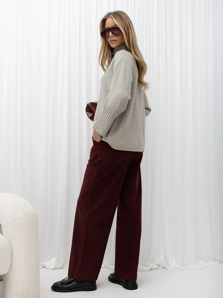 Italy Moda Kelnės-IR-SP-M116081.86-bordinė