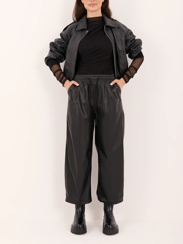 Italy Moda Kelnės-IR-SP-YAC1008.18P-juoda