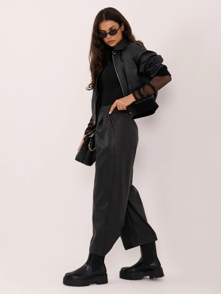 Italy Moda Kelnės-IR-SP-YAC1008.18P-juoda