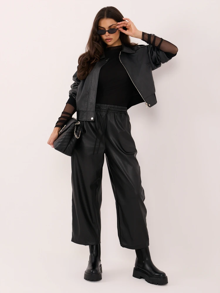 Italy Moda Kelnės-IR-SP-YAC1008.18P-juoda